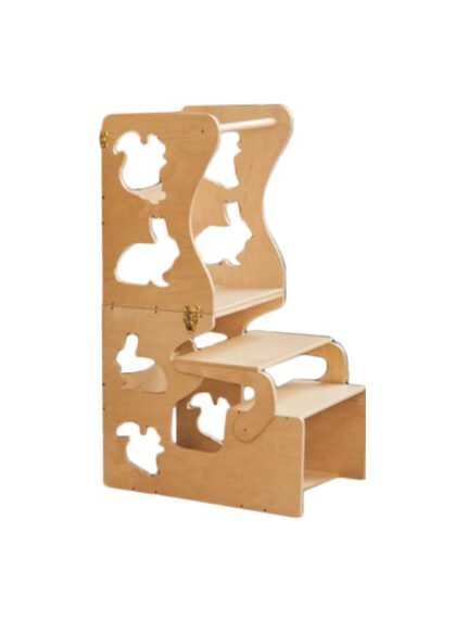 Houten leertoren dieren | Naturel