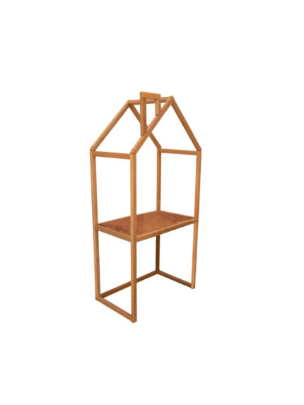 Houten kinderbureau huis | Naturel
