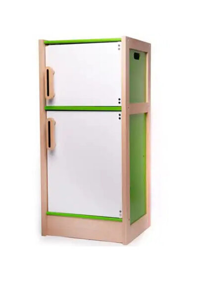 Houten koelkast | Groen/wit