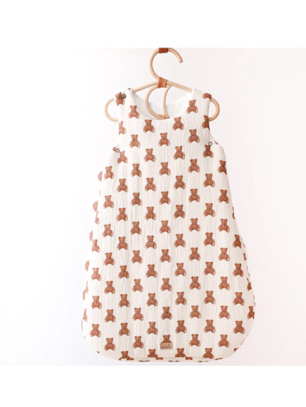 Slaapzak teddybeer 85cm | Creme