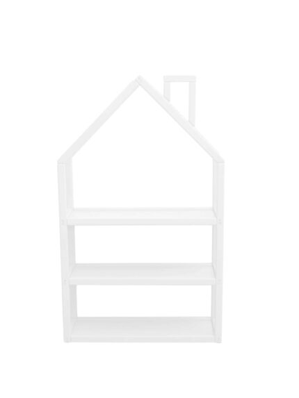 Houten kinderboekenkast huis | Wit
