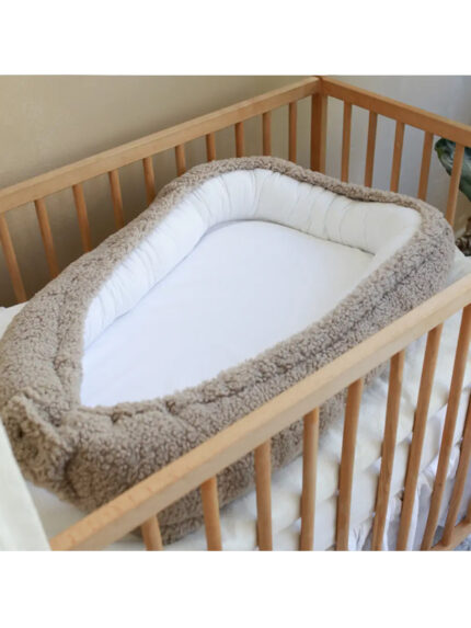 Babynestje teddy/katoen | Taupe