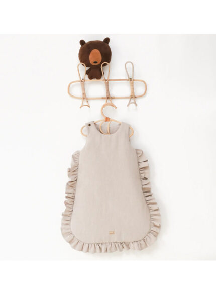 Slaapzak linnen met franjes 70cm | Beige